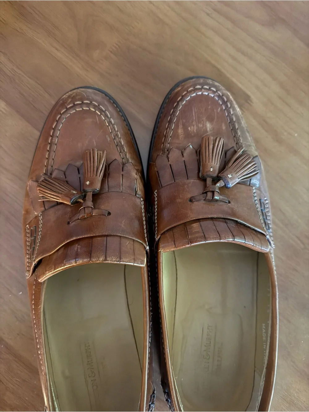 Vintage Johnston & Murphy Brown Leather Loafers